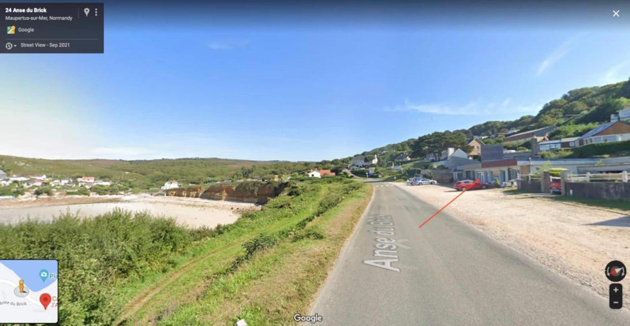 Au Petit Brick - Cosy Beachfront House Maupertus-sur-Mer Bagian luar foto