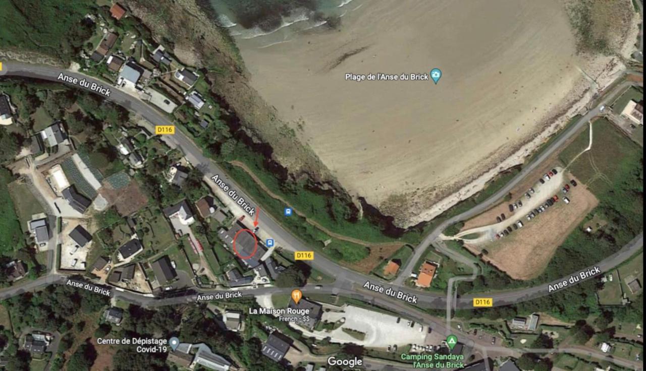 Au Petit Brick - Cosy Beachfront House Maupertus-sur-Mer Bagian luar foto